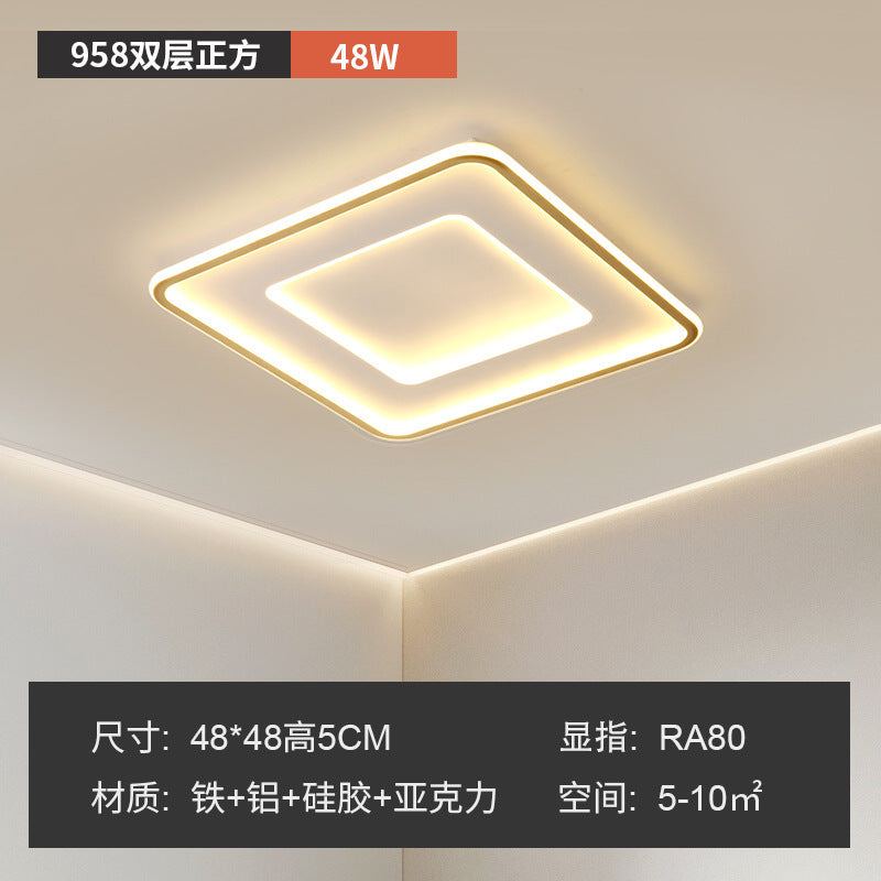 Eye protection ceiling light led living room main light bedroom modern simple atmospheric lighting rectangular whole house Zhongshan lamps