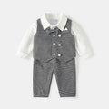 Boys' suit set - new  autumn collection - first birthday outfit - gentleman's striped vest three-piece set - spring & autumn