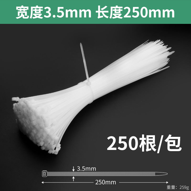 Nylon cable ties, plastic buckle, strong anti-theft buckle, wire tie, self-tightening, self-locking black strap