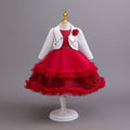 New arrival: three-piece children's formal dress set - lace princess dress for flower girls, model dress, kids dress