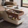 Movable coffee table small apartment modern accessible luxury sofa living room adjustablefor home trolley side table tea table adjustable table