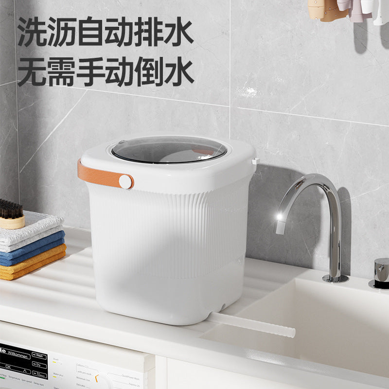 Semi-automatic underwear washing machine, sock washing machine, special mini underwear washing machine, all-in-one small sock washing machine