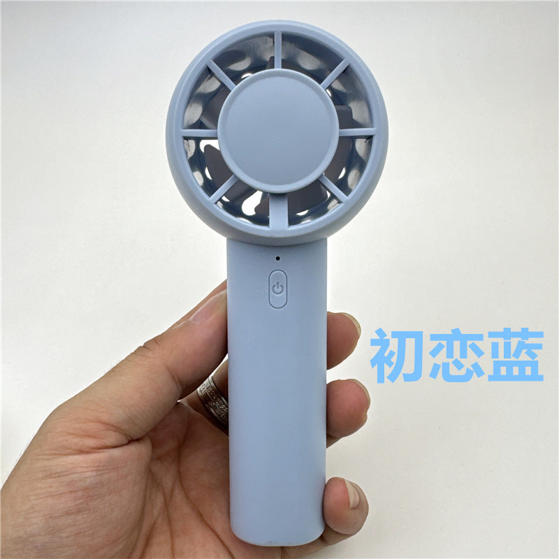 Mini turbine cooling desktop fan usb rechargeable outdoor new portable hiking buckle cold compress handheld fan