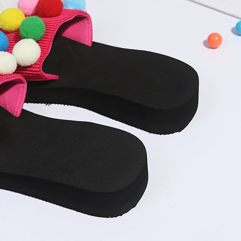 Amazon aliexpress plus size fashion women's sandals women's summer outwear plus size candy color one-line sandals wholesale