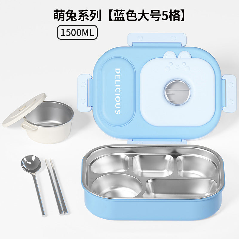 316 stainless steel thermal insulation lunch box is convenient for students to go to work Bento box Microwave oven canteen lunch box