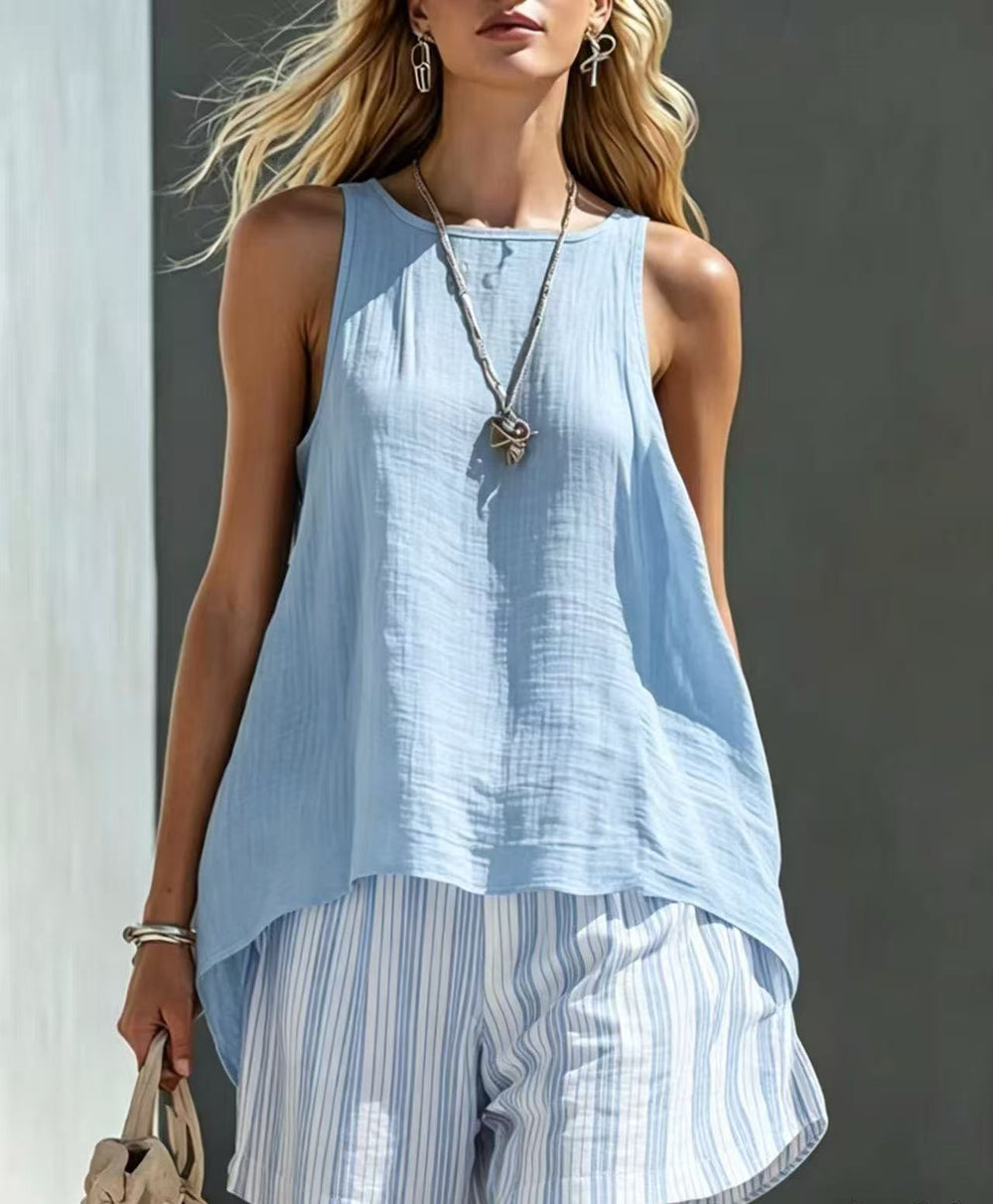 new european and american style solid color v-neck long sleeve shirt women's cotton linen casual loose button-up top - cross-border hot seller