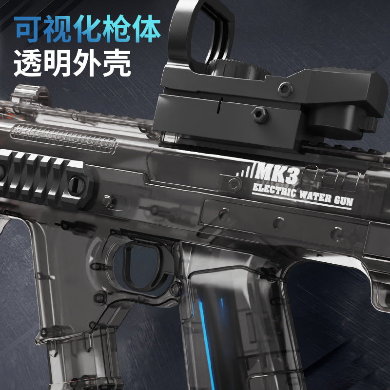 Douyin's same style flash fire dance mk3 high-speed continuous firing linkage reloading large-capacity water electric water gun toy