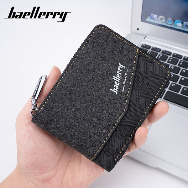Cross-border new versatile Baellerry men's short wallet men's bag European and American style multi-functional walletman