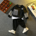 Kids' fall outfit: boys' hoodie set - spring/autumn  new arrival - faux two-piece, street style cool, big & tall kids' activewear