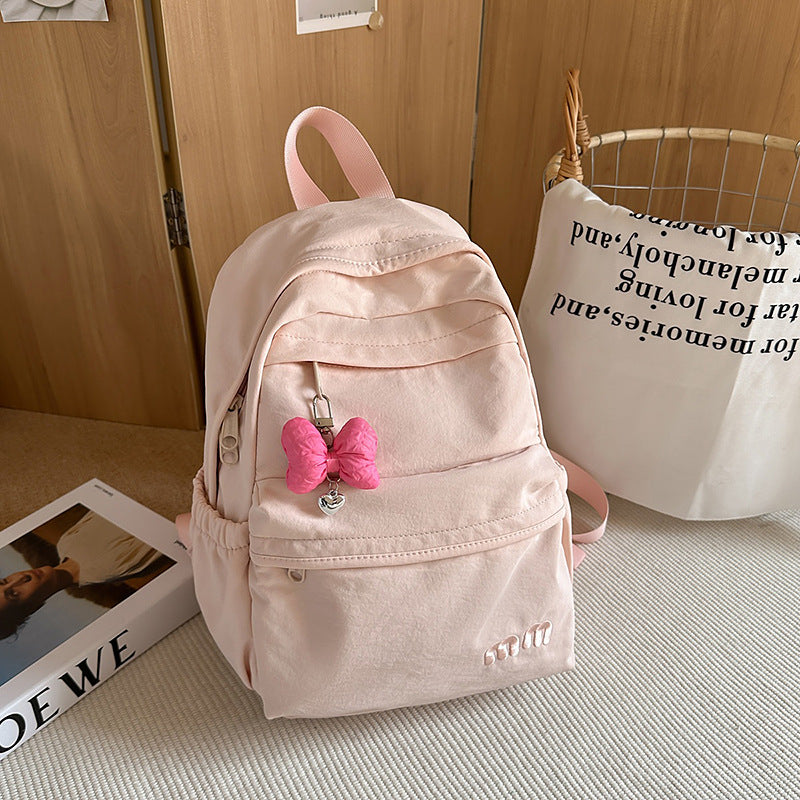 Kids' backpack - lightweight, minimalist design for girls, perfect for outdoor travel. large capacity, japanese style, cute and sweet backpack for middle school
