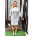 European and american cross-border e-commerce   new plus size african women's bodycon dress professional style fashion dress