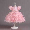 Ready-to-ship wholesale children's clothing: puff sleeve sequin mesh tutu princess dress, girls' christmas dress, kids' dress