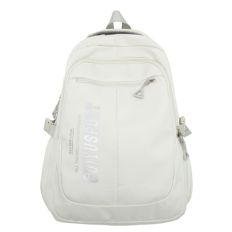 New Korean version of junior high school student schoolbag large capacity lightweight outdoor leisure bag trendy men's and women's backpack