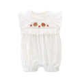 Newborn baby summer romper  spring infant flutter sleeve bodysuit long sleeve crawling suit baby girl outfit