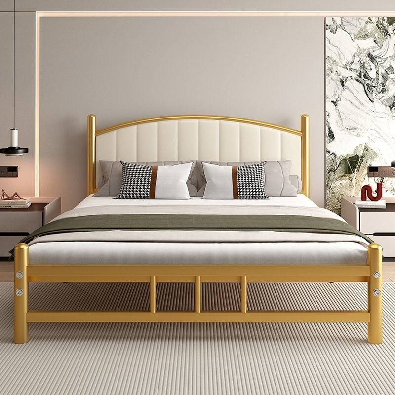 Wrought iron bed sheets double bed 1.2m thickened b&b iron frame bed apartment 1.8 modern casualfor home soft bed