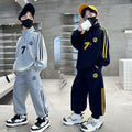 Boys' spring/autumn outfit set -  new collection - stylish korean-inspired two-piece set for older boys and big kids - trendy and fashionable