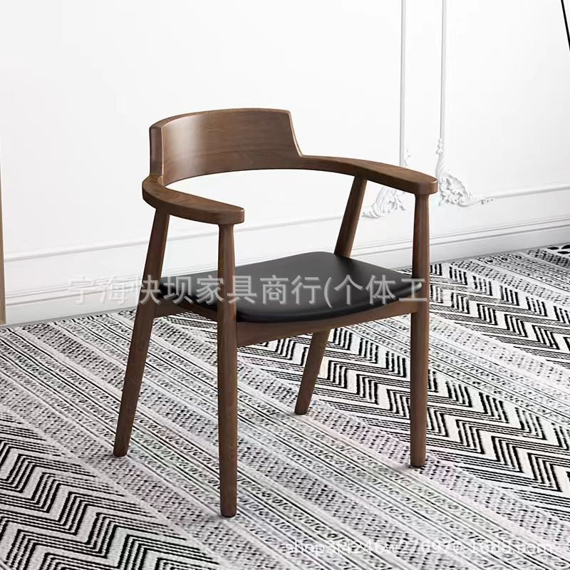 Solid wood chair, vintage dining chair, for home dining table and chair, new casual hiroshima chair, casual armchair, negotiation desk chair