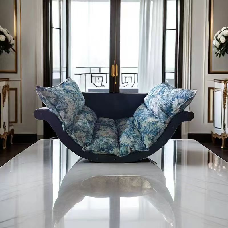 Banana boat rocking chair lazy sofa home lounge chair living room balcony retro design casual rocking chair cross-border export