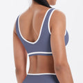 European and american style seamless color block sports bra - sexy, fashionable, quick-drying, and perfect for running and fitness