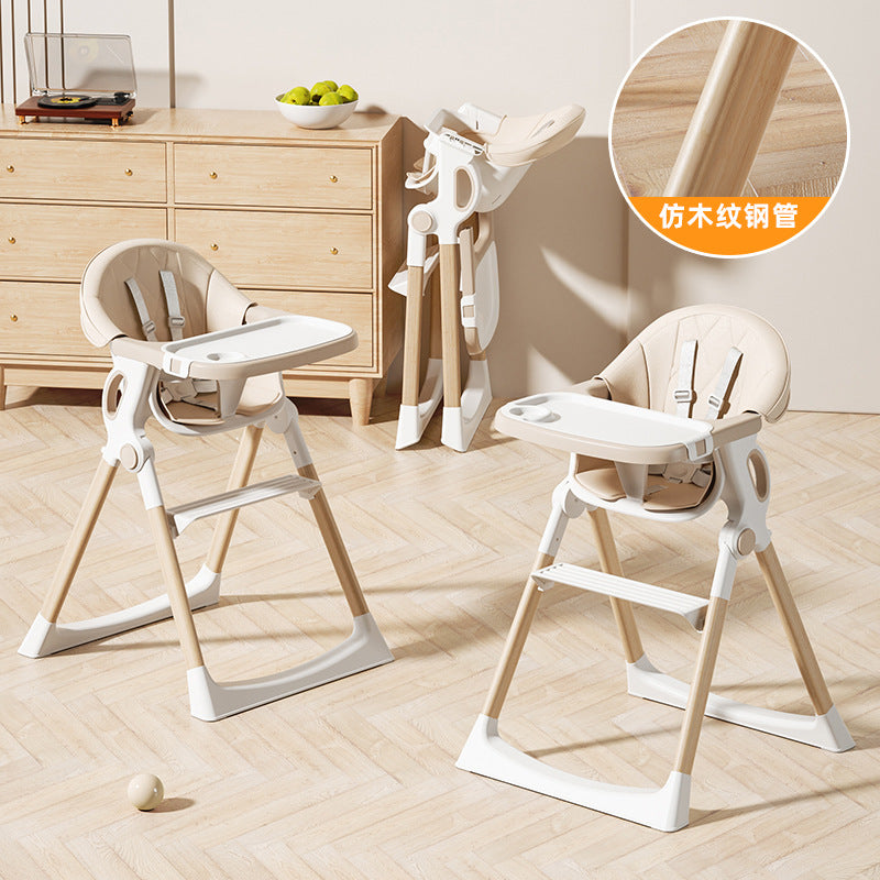 New baby high chair - multifunctional, portable, anti-tip, and grow-with-me design for home use