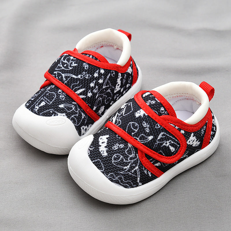 Toddler shoes for baby boys 0-1-3 years old, infant shoes for spring and autumn, soft sole, non-slip, breathable, and secure fit for baby girls