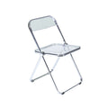 Custom acrylic dining chair - premium foldable outdoor leisure plastic backrest chair for cross-border export