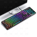 Silver sculpt v7 crystal mechanical feel wired gaming keyboard - round punk keycaps, backlit - wholesale for cross-border amazon