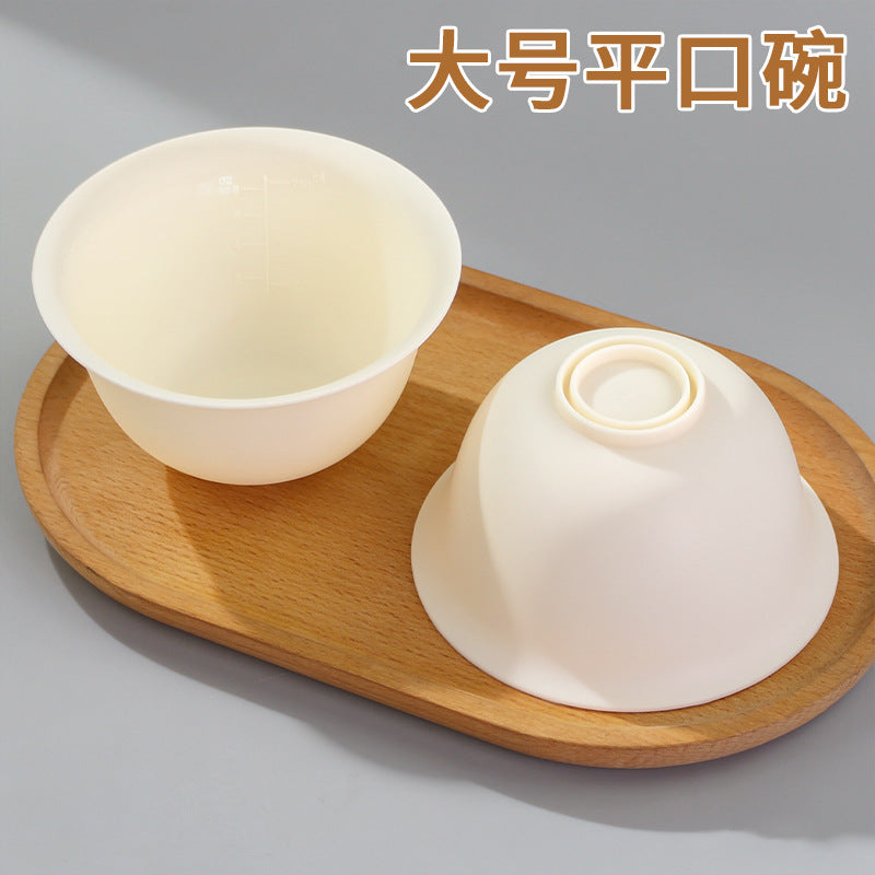 Large flat mouth silicone mask bowl soft bowl beauty salon bowl soft small bowl makeup spa mask tool manufacturer