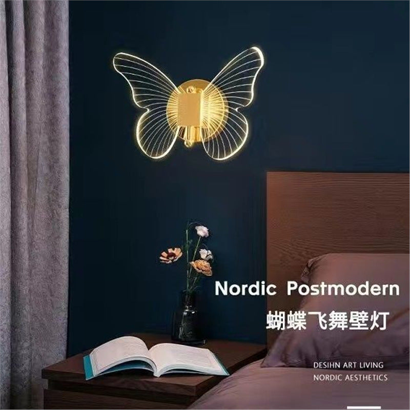 Creative minimalist wall sconce - modern lighting for living room tv backdrop, stairway, bedroom, and bedside