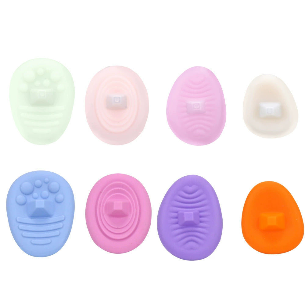 Fidget Toys Ring POP Decompression Toy Fingertip Decompression Artifact Texture Worry Stone Silicone Sensory Stone