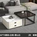 Black frame white cabinet, snow mountain white + black glass