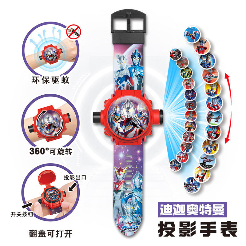 Kids' toy zero mosquito repellent bracelet ultraman kindergarten kuromi boy girl electronic projection watch