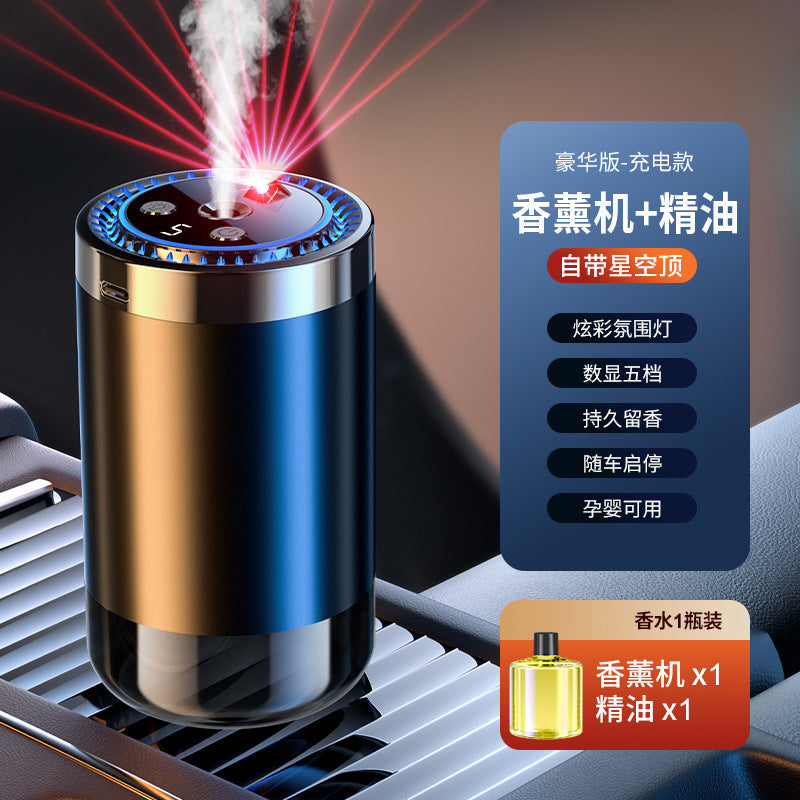 Starry Sky Top Car Aromatherapy Car Car Perfume Ornament 2024 New Car Automatic Fragrance Intelligent Aromatherapy Machine