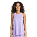 Spring/summer new arrival: barely-there feel, skin-friendly tie-up tank top - women's slit-back, loose-fit, breathable running sports cover-up s2027