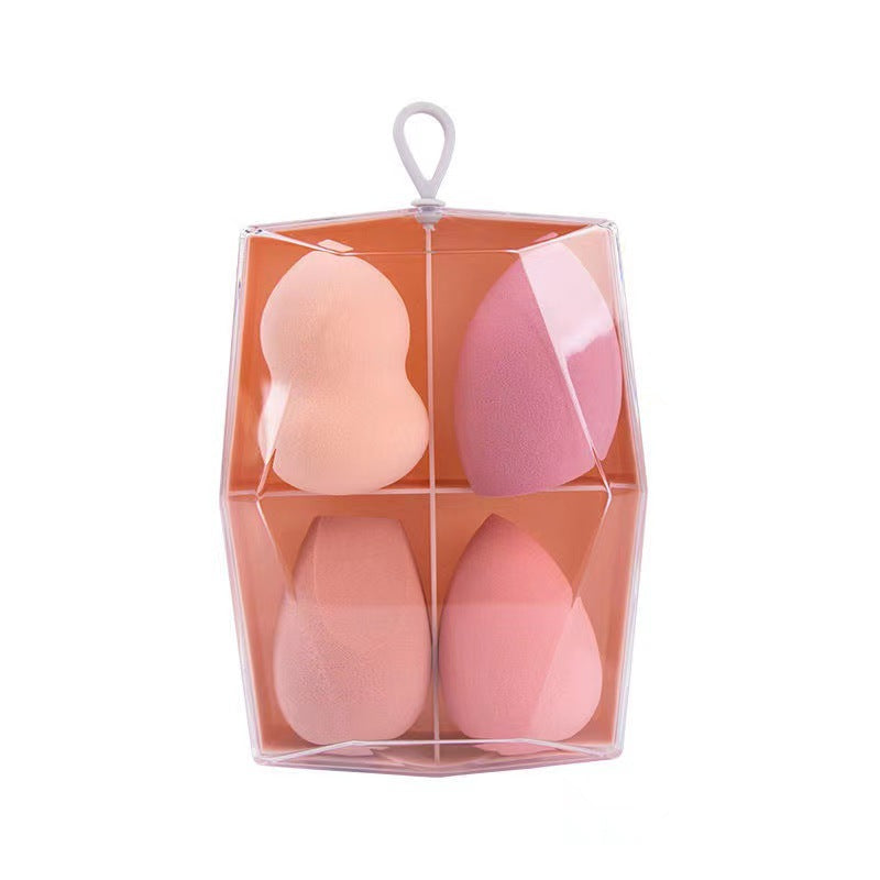 Xue belle beauty egg set oem oem makeup powder puff water drop sponge dry and wet dual use oem cosmetics