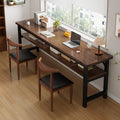 Home desk desktop computer table bedroom solid wood bench desk office desk student writing desk simple square table