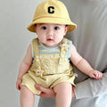 Summercute style baby overalls suitsummer style cartoon outing two-piece setsummercute suit trendy