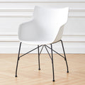 Business plastic chair computer chair reception negotiation chair restaurant stool thickened backrest chair office chair swivel chair for extended sitting