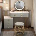 Vanity table bedroom solid wood smart home vanity table multi-functional makeup table accessible luxurycasualplaid vanity table