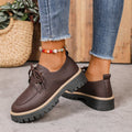 Exportplus size women's shoes  spring & fall british style small leather shoes women's thick soleeasiest for match patent leather flats loafers