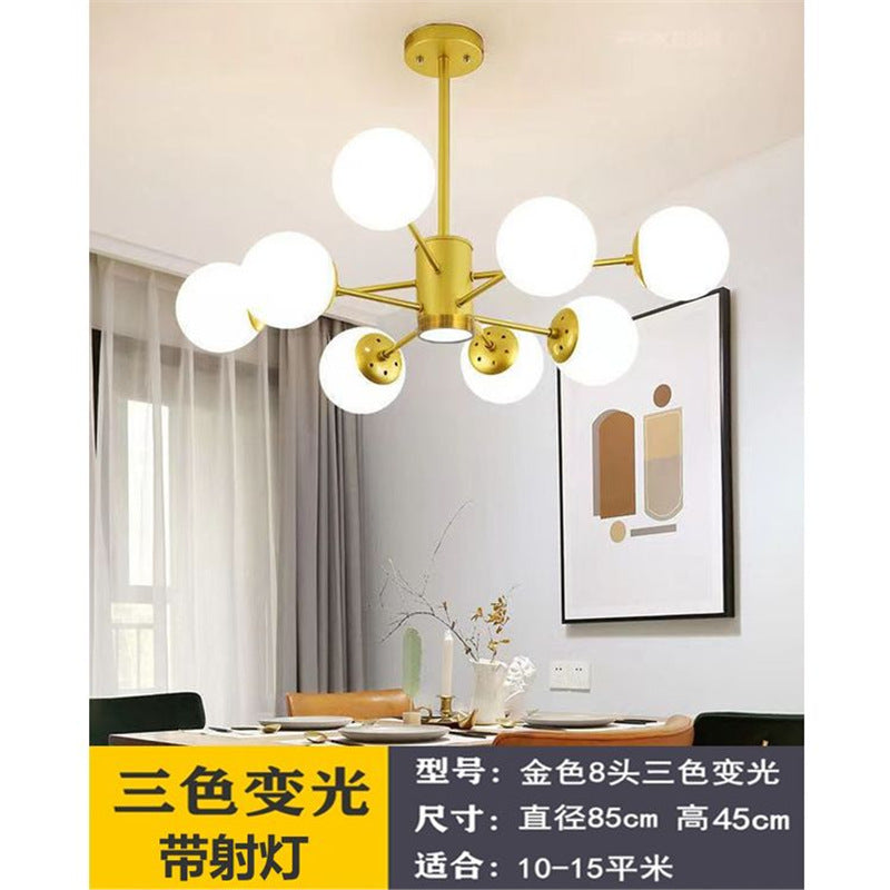 Nordic led pendant light - modern minimalist style for living room,  new arrival, bedroom main light, gold magic bean lamp