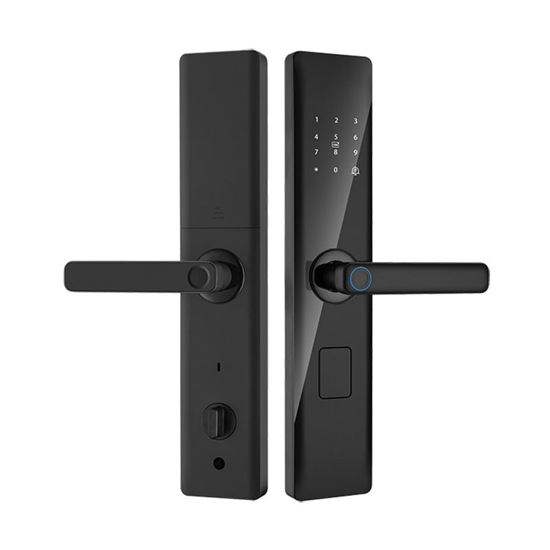 Semi-automatic fingerprint lock, anti-theft door password lock, one-touch smart lock, card swipe electronic lock, rental property entry door lock