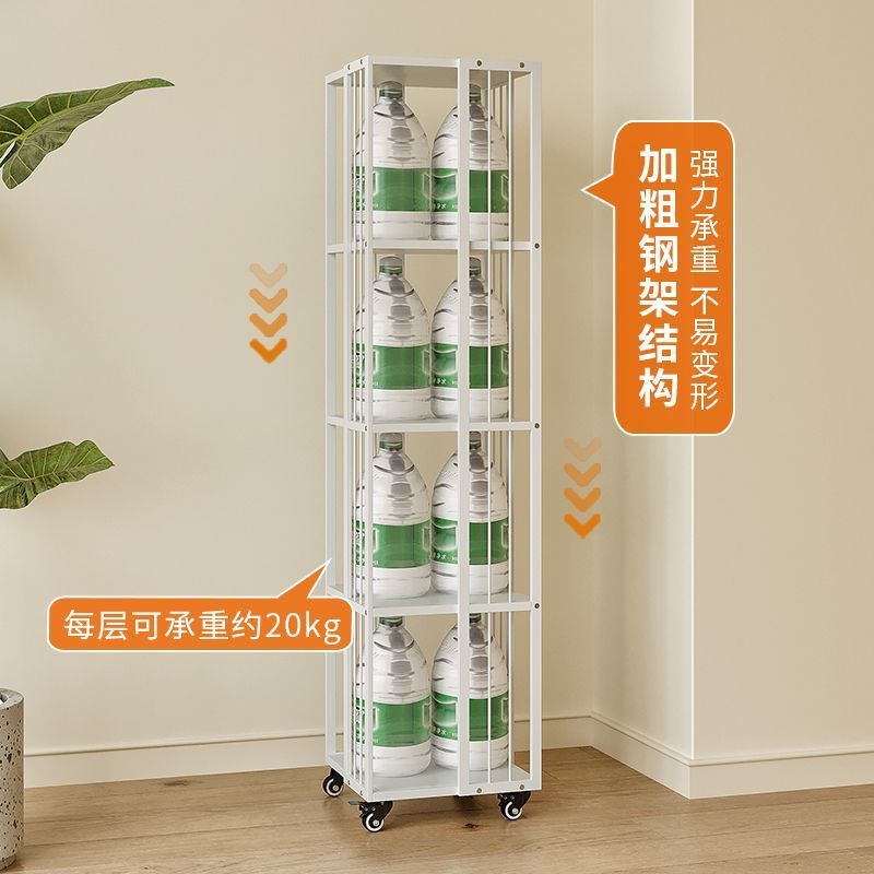 Rotating storage rack 360° home bookcase floor-standing easy storage living room children's multi-layer bookshelf mobile