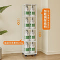 Rotating storage rack 360° home bookcase floor-standing easy storage living room children's multi-layer bookshelf mobile