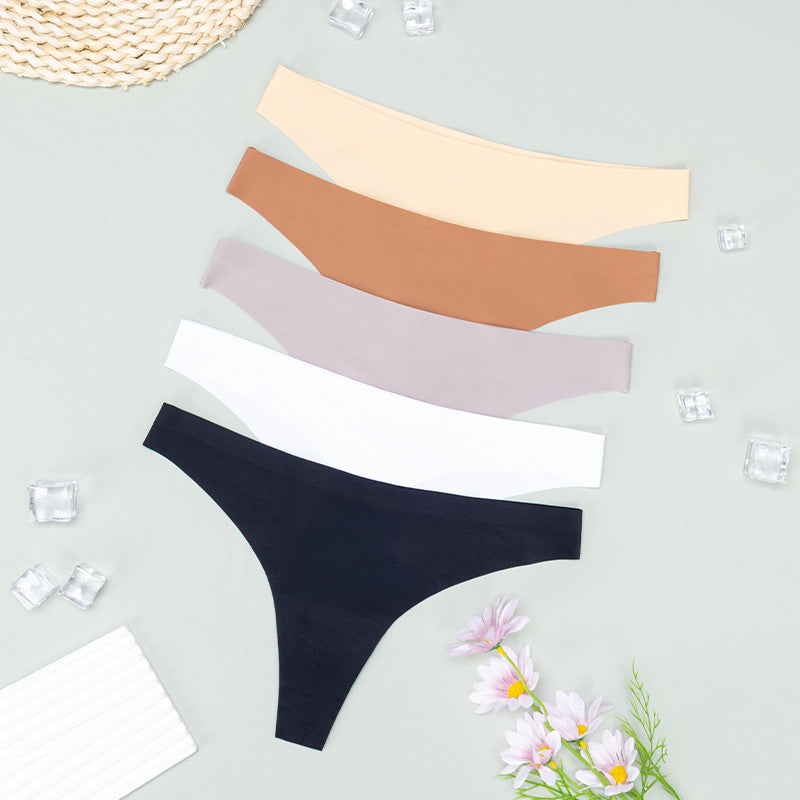 sports yoga seamless underwear thin ice silk invisible naked comfortable underwear women's factory wholesale