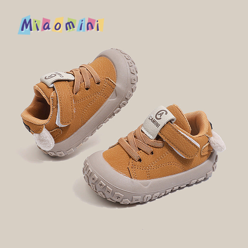 Spring autumnew arrivalkorean edition baby casualplaid toddler shoes baby anti-kick soft bottom shoes 1-3 years old