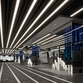 Five-sided led strip light tube, super bright daylight, 1.2m all-in-one bracket, shop office lighting