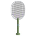 electric mosquito swatter and mosquito killer lamp two-in-one usb rechargeable 1800mah lithium battery outdoor mosquito swatter with bottom base wholesale