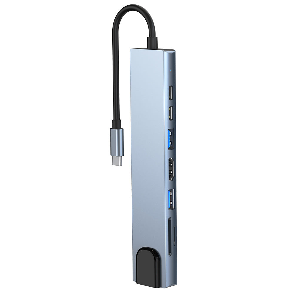 customized 8-in-1 docking station, compatible with apple macbooks and huawei laptops, usb converter