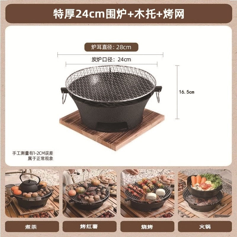 Cast iron charcoal stove for making tea by the stove, heating stove, for home carbon stove, charcoal stove, charcoal stove, tea making hot pot barbecue stove